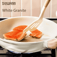 thumbnail image 6 of Slowfeel 15-Piece Pots and Pans Set, Nonstick Cookware Set with Utensils, Induction Compatible, White Granite, 6 of 8