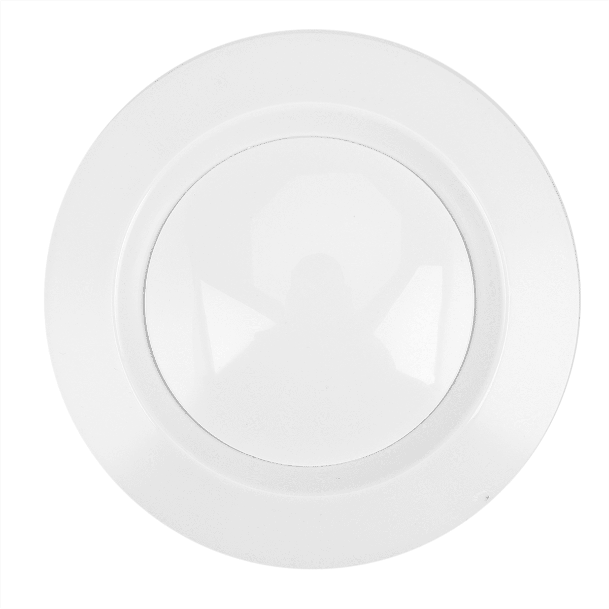 8 Pieces ABS Adjustable Round Soffit Exhaust Vent White Inline Duct Fan Outlet Vent 4 Inch