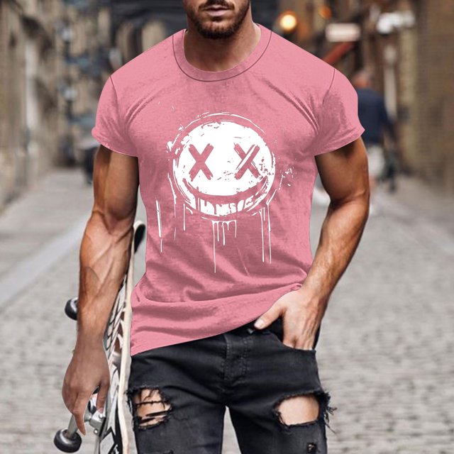 Blusas y camisas de manga corta y cuello redondo para hombre. Blusas/camisetas de manga corta con cuello redondo y estampado de Halloween para hombre. Blusa para hombre.