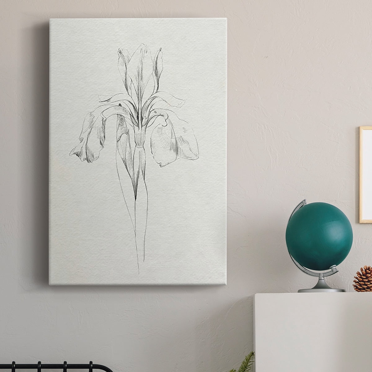 Neutral Iris Sketch I Premium Gallery Wrapped Canvas - Ready to Hang