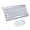 Silver, variant on 2.4G Wireless Keyboard and Mouse Combo, Gold, 78-Key Slim Keyboard with Shared USB Receiver, Quiet Keys for Laptop and Desktop