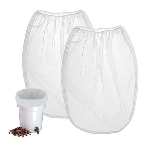Cold Brew Bags Reusable Cold Brew Filter Fine Mesh Nylon Coffee Filter Compatible with 5 Gallon Toddy Cold Brew System Washable Replacement Filter Bags 2 Pack