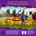 thumbnail image 4 of Yexmas 8.5FT Long Halloween Inflatables Pumpkin,8 Pumpkins Halloween Blow Ups with Black Cat & Witches Hat for Halloween Party Outdoor Yard Garden Lawn Decor, 4 of 8