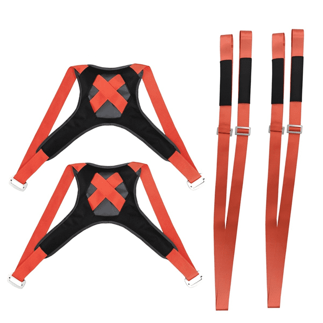Ergonomic Lifting Straps for Furniture, 2-Person System with Back Support, Safe & Easy Moving - Ideal for Heavy Objects