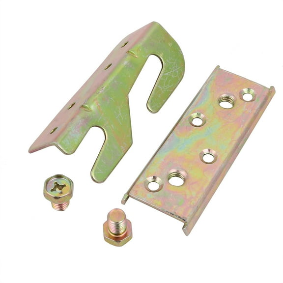Unique Bargains 3.5-inch Length Bed Rail Bracket Hinge Fitting Connector Bronze Tone