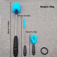 thumbnail image 3 of WEIXF Bottle Cleaning Brush Bottle Brush 15'' Long Handle Water Bottles Cleaner For Baby Bottles For Bottles Sports Bottle Vase Glassware And Smaller Diameter Openings Blue. Streak Bottle Brush Sponge, 3 of 9