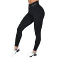 thumbnail image 1 of Pantalones de yoga para mujer, pantalones de entrenamiento, ropa deportiva elástica, leggings con estampado de letras, 1 of 2