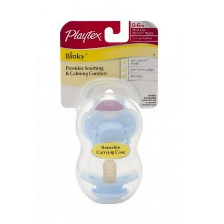 Playtex Binky Latex - Newborn - 2 Pk - Girl
