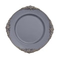 thumbnail image 2 of Balsa Circle 6 Charcoal Gray 13" Acrylic Round Charger Plates Decorations Embossed Rim, 2 of 8