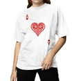 thumbnail image 2 of Ace of Hearts Tribal Art Women's T-shirt, 2 of 3