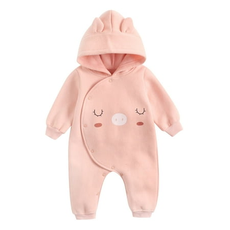 

KI-8jcuD Baby Warm Suit Toddler Kids Child Baby Boys Girls Cute Cartoon Animals Long Sleeve Hooded Warm Romper Jumpsuit Outfits Clothes Clothes For 18 Month Old Boy Baby Boy Easter Romper Baby Boy P