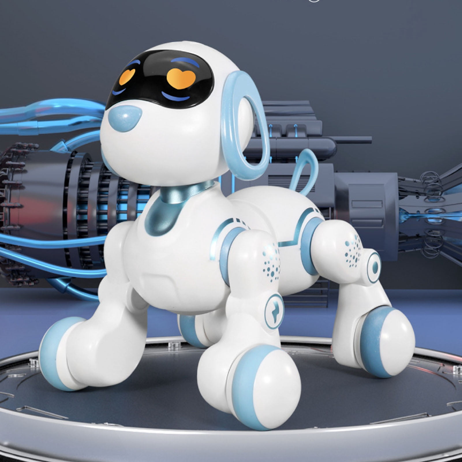 BAELLERT Remote Control Robot Dog Toy Programming Touch Interactive Electric Smart Cat 2.4GHz RC Robotic Pet Toy with LED Eyes Music Toddlers Boys Girls Gift