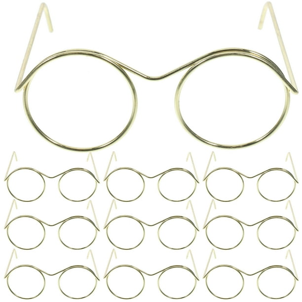 10 gafas para muñecas, gafas para disfrazar muñecas, gafas en miniatura, accesorios para mini casas