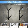 thumbnail image 6 of Ztysn 2 pack Metal Kayak Storage Rack,Wall Mount Holder with 176LBS,Adjustable Heavy Duty Kayak Hanger for Garage,Fits Canoe,Paddle Board,Black, 6 of 7