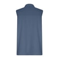 thumbnail image 4 of TrendOFT Womens Linen Vests Loose V Neck Sleeveless Pocket Button Casual Lightweight Summer Tops Blue M, 4 of 5