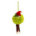 thumbnail image 2 of Plush Christmas Tree Rope Ornament, Decorative Ball Pendant for Holiday Tree Table and Indoor Party Decor, Festive Seasonal Accent Green, 2 of 6