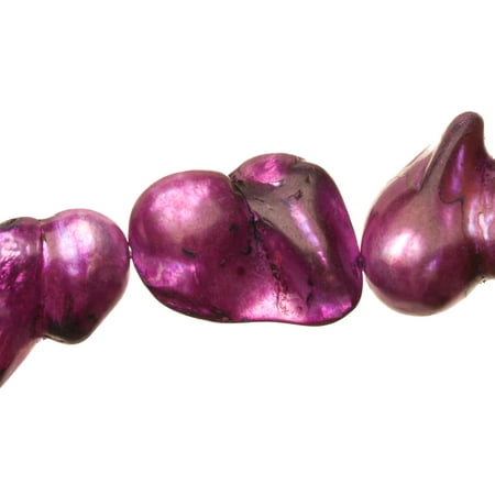Orchid Freshwater Cultured Pearls Natural Teardrop, C+ Graded, 14x6x17mm (Approx.), 15.5Inch