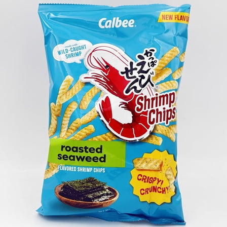 Calbee Shrimp Chips - Roasted Seaweed Flavored 3.3oz/(94g)