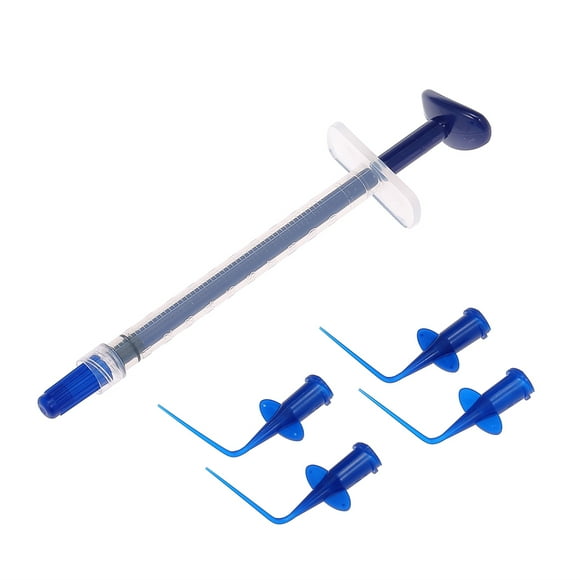 Yeacher Irrigation Syringe with 10 Pieces Rinse Tips Whitening Flexible Composite Resin Rinse Endo
