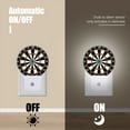 thumbnail image 3 of Round LED Night Lights Lamp with Dusk to Dawn Sensor, Close Up Of Dart Board With Bulls Eye Night Light Plug Into Wall for Kids Room, Bedroom, Bathroom, Kitchen, Hallway, 3 of 4