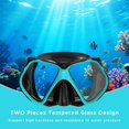 thumbnail image 2 of Juego de máscaras de snorkel Jwintee Dry de Snorkeling Gear para adultos con bolsa, 2 of 7