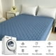 thumbnail image 5 of Sábana impermeable para cama | Protector de colchón ajustable antideslizante integral | Fibra elástica suave | 90x200cm | Se mantiene en su lugar | Apto para niños y mascotas | Fácil cuidado | Negro, 5 of 7