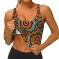 thumbnail image 4 of Lsque African Tribal Style Printed Women'S Sports Bra, Compression, Moisture Wicking, High-Impact Sports Bra For Women,Supportive sports bra-X-Large, 4 of 9