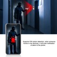 thumbnail image 2 of Timbre inalámbrico con cámara inteligente, timbre de video inalámbrico WiFi con detector de movimiento, cámara de seguridad WiFi de 2,4 GHz con resolución 1280, duración de la batería de 6 meses JFHHH pequeña, 2 of 5