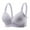 Silver, variant on Ohufall Women's Bra Non Steel Ring Style Printed Gathered Breathable Underwear Daily Bra Summer 36C-46C