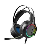 Professional Led Light Wired Gamer Headphones With Microphone For PS5 Xbox One Computer Bass Stereo PC Gaming Headset Gifts USB