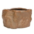 thumbnail image 2 of Macetas de cerámica Soportes de plantas Maceta de forma de piedra duradera con orificio de drenaje Macetas de entrenamiento de bonsái para patios de , Estilo grande Estilo grande shamjiam Macetas con forma de piedra, 2 of 8
