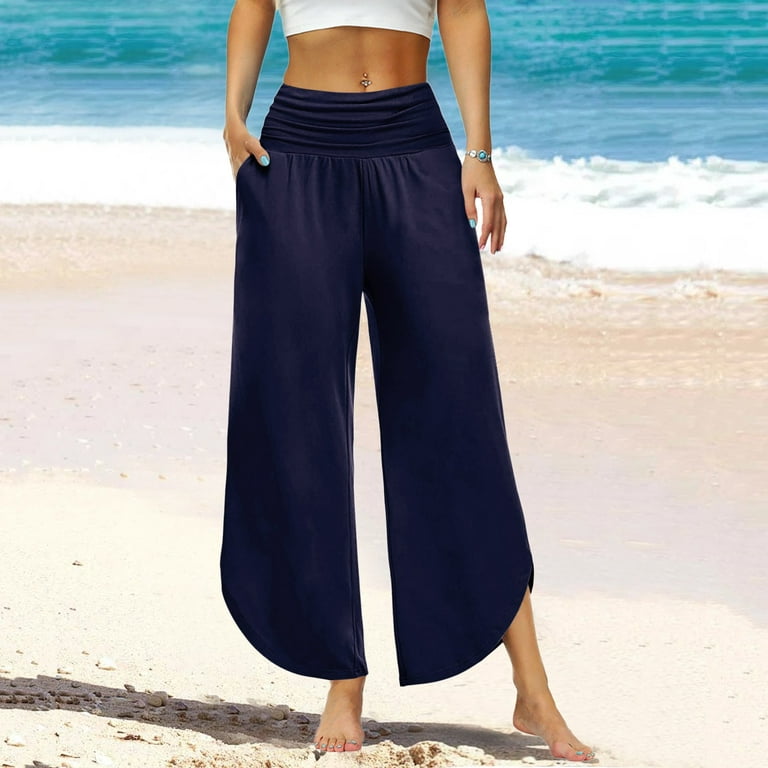 Palazzo Pants with Pockets for Women - Many Colors and Prints