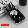 thumbnail image 1 of Magnetic Case for Samsung Galaxy S23 Plus, Electroplated Frame Clear Rotate Ring Holder Kickstand Slim Thin Fit Cover Support Car Mount All-Inclusive Lens Protection Anti-Yellowing Case,Silver, 1 of 10