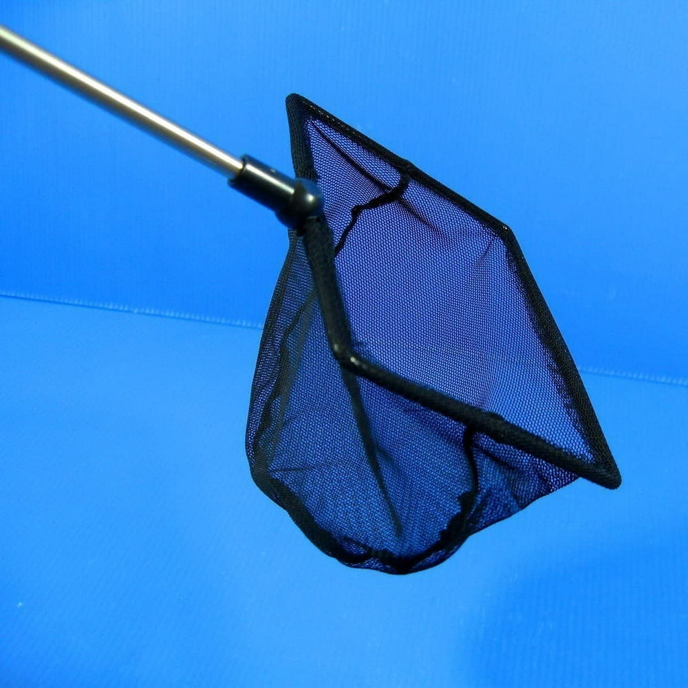Aquarium Adjustable Fish NET 4.9"x3.9" Fine Mesh Stainless steel handle