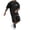 Black, variant on Los Angeles California Graphic Short Sets for Men Summer Casual Crewneck T Shirt and Shorts 2 Piece Matching Set