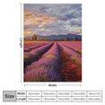 thumbnail image 4 of Pratyus Lavender Flowers Flannel Throw Blanket for Bed Couch Sofa Chair All Seasons Super Soft Blanket 60x80in, 4 of 6