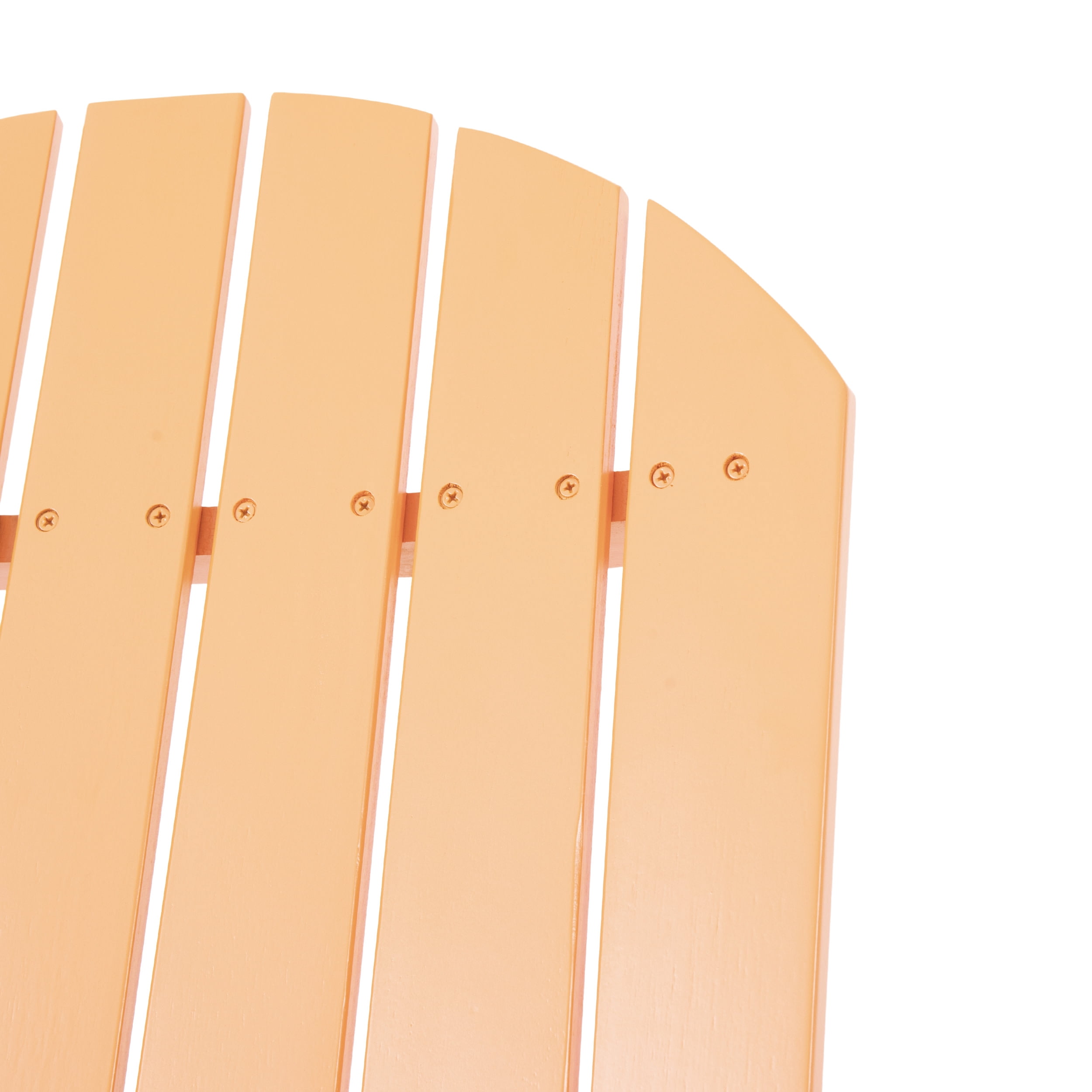 Carla Acacia Wood Outdoor Adirondack Chair, Tangerine