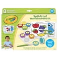 thumbnail image 4 of Crayola Spill Proof Paint Set, 8 Count Washable Paint for Kids, Ages 3, 4, 5, 4 of 6