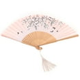 thumbnail image 3 of Folding Bamboo Hand Tassels Fan Summer Hot Day Cooling Tool Prop Gift DecorationType 2, 3 of 8