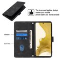 thumbnail image 7 of Tarise Phone Case for Samsung Galaxy S22+ 5G, Premium PU Leather Card Holder Wrist Strap Magnetic Closure Flip Stand Function TPU Interior Book Cover for Samsung S22 Plus 5G Wallet Case, Black, 7 of 7