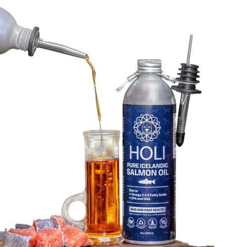 HOLI Salmon Oil for Dogs Skin and Coat Icelandic Fish Oil for Cats