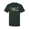 thumbnail image 2 of Wild Bobby, Home Floral Print Pop Culture Men's Graphic T-Shirt, Forest Green, X-Large, 2 of 3