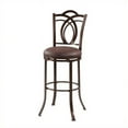 thumbnail image 3 of Linon Calif Metal Bar Stool, Coffee Brown, 30 inch Seat Height, 3 of 4