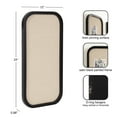 thumbnail image 5 of Kate and Laurel Hutton Transitional Wall Pinboard, 12 x 24, Black, Modern Rounded Rectangle Wall Organizer for Use as Cork Board, Vision Board, or Bulletin Board, 5 of 8