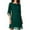Green, variant on HJYCHN Elegant Women's Casual Chiffon Dress with Flowy Sleeves for Everyday Comfort and Style Blue M