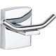 thumbnail image 1 of bathrobe hook, chrome metal, adhesive, no-drill technologyWall hook hooded hook double clothes hook, 1 of 3