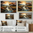 thumbnail image 4 of Designart "Countryside River Bend Collage I" Landscapes Canvas Art Print, 4 of 5