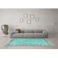 thumbnail image 3 of Ahgly Company Indoor Round Persian Light Blue Traditional Area Rugs, 4' Round, 3 of 4