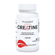 CREATINE Monohydrate - Muscle Growth - Strength, Performance & Recovery - 60 Cap
