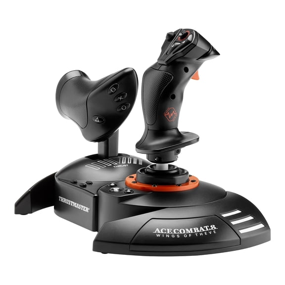Thrustmaster T.FLIGHT HOTAS NEO ACE COMBAT 8 WINGS OF THEVE Edition – Officially Licensed Simulation Controller – Flight Joystick & Throttle with Vibration Feedback – PS5, PS4, PC